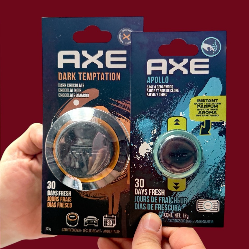 Axe automobile car truck air fresheners bundle Apollo dark temptation scent new